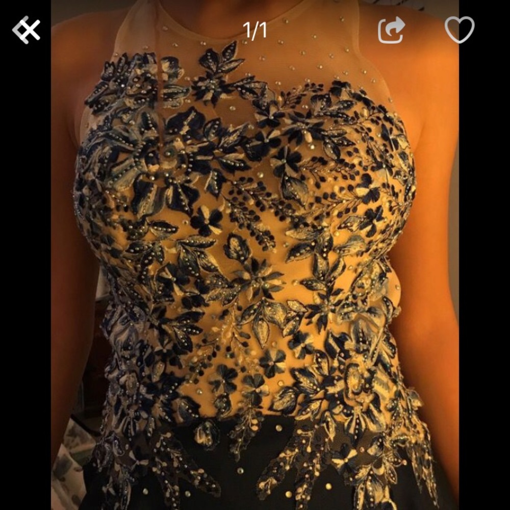 Blue prom dress